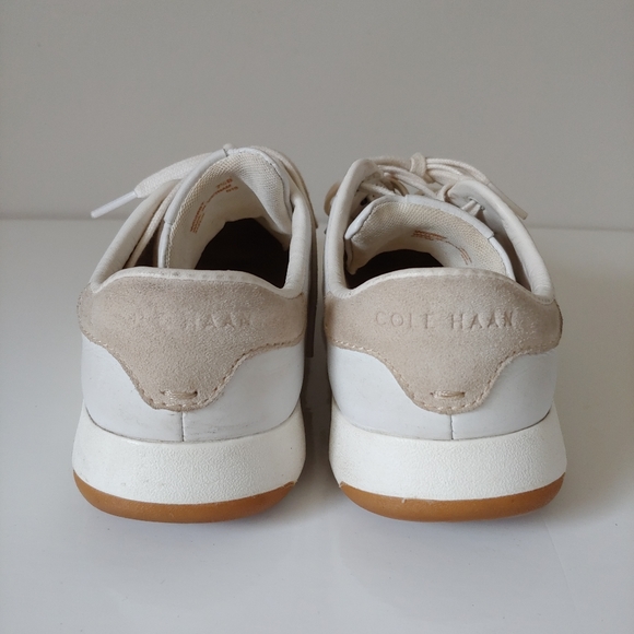 Cole Haan GrandPro White Leather Sneakers Size 7.5 - Picture 7 of 15